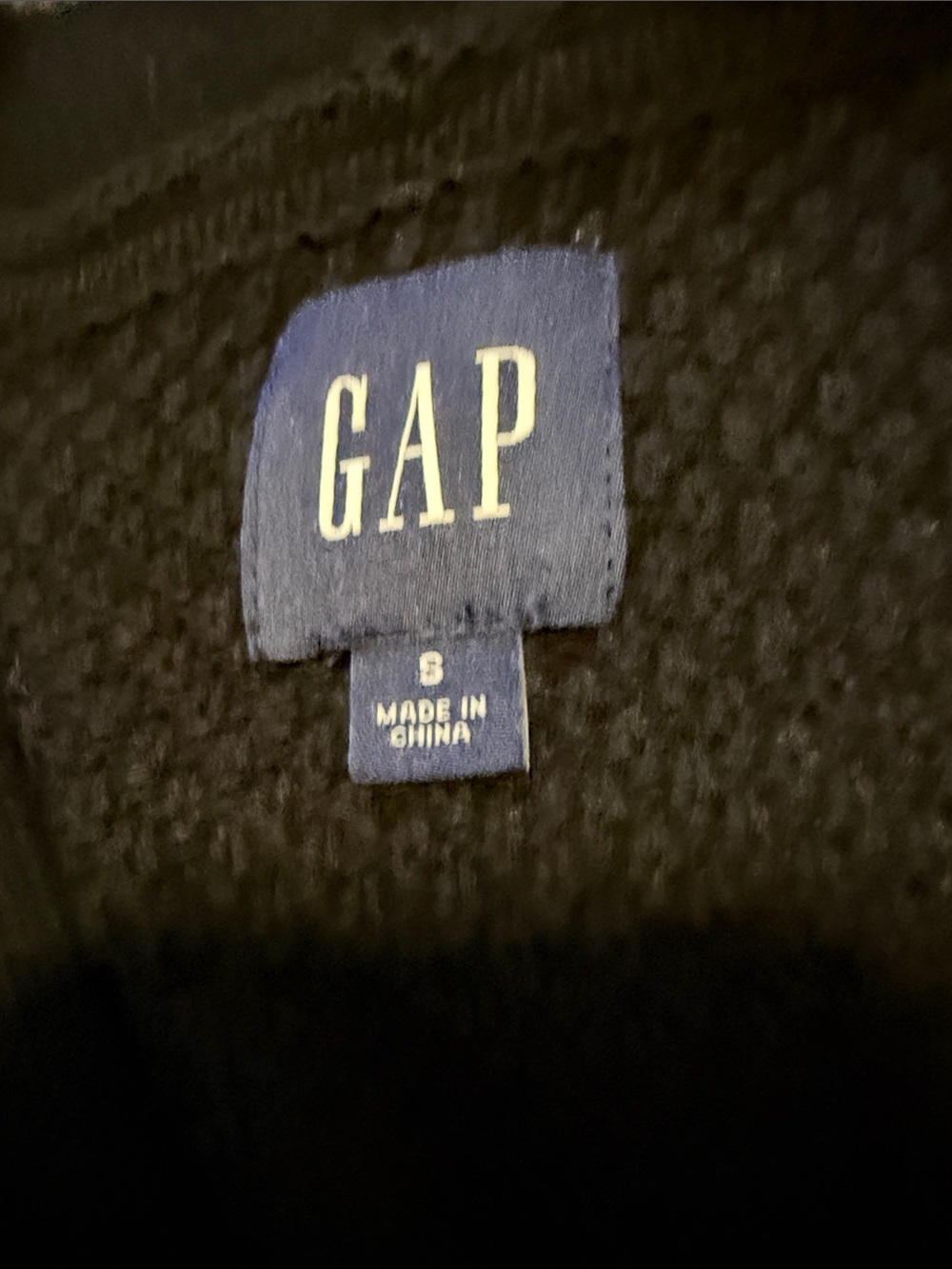 Gap Ladies Textured  100% Cotton  academia old money Cardigan Sz S - Picture 3 of 4